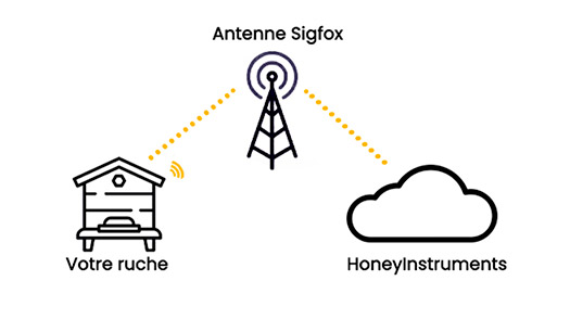 Subscription to the sigfox network for honeyinstrument
